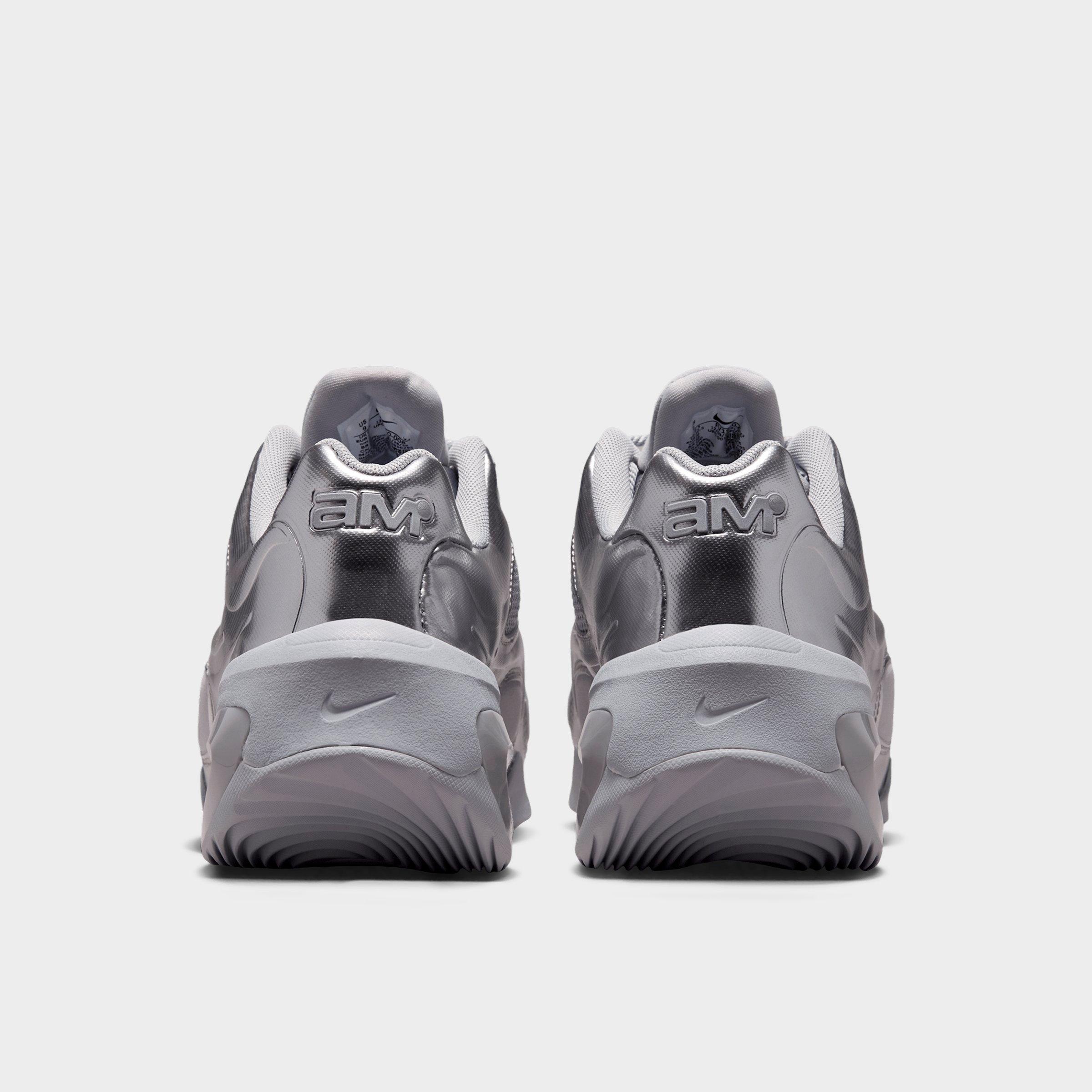 Women's Nithtke Air Max Muse Casual Shoes - Metallic Silver/Metallic Silver - Back view