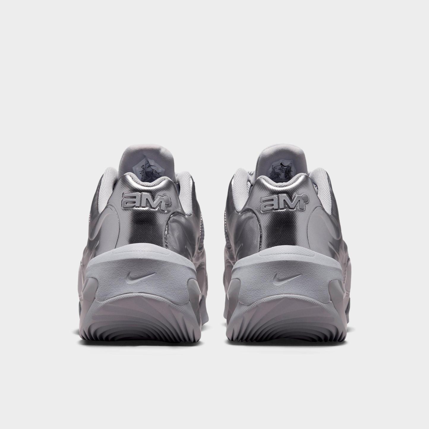 Women's Nithtke Air Max Muse Casual Shoes - Metallic Silver/Metallic Silver - Back view