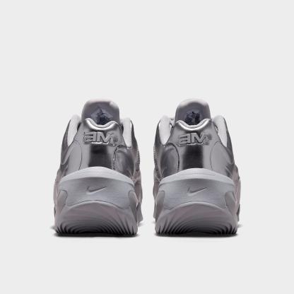Women's Nithtke Air Max Muse Casual Shoes - Metallic Silver/Metallic Silver - Back view