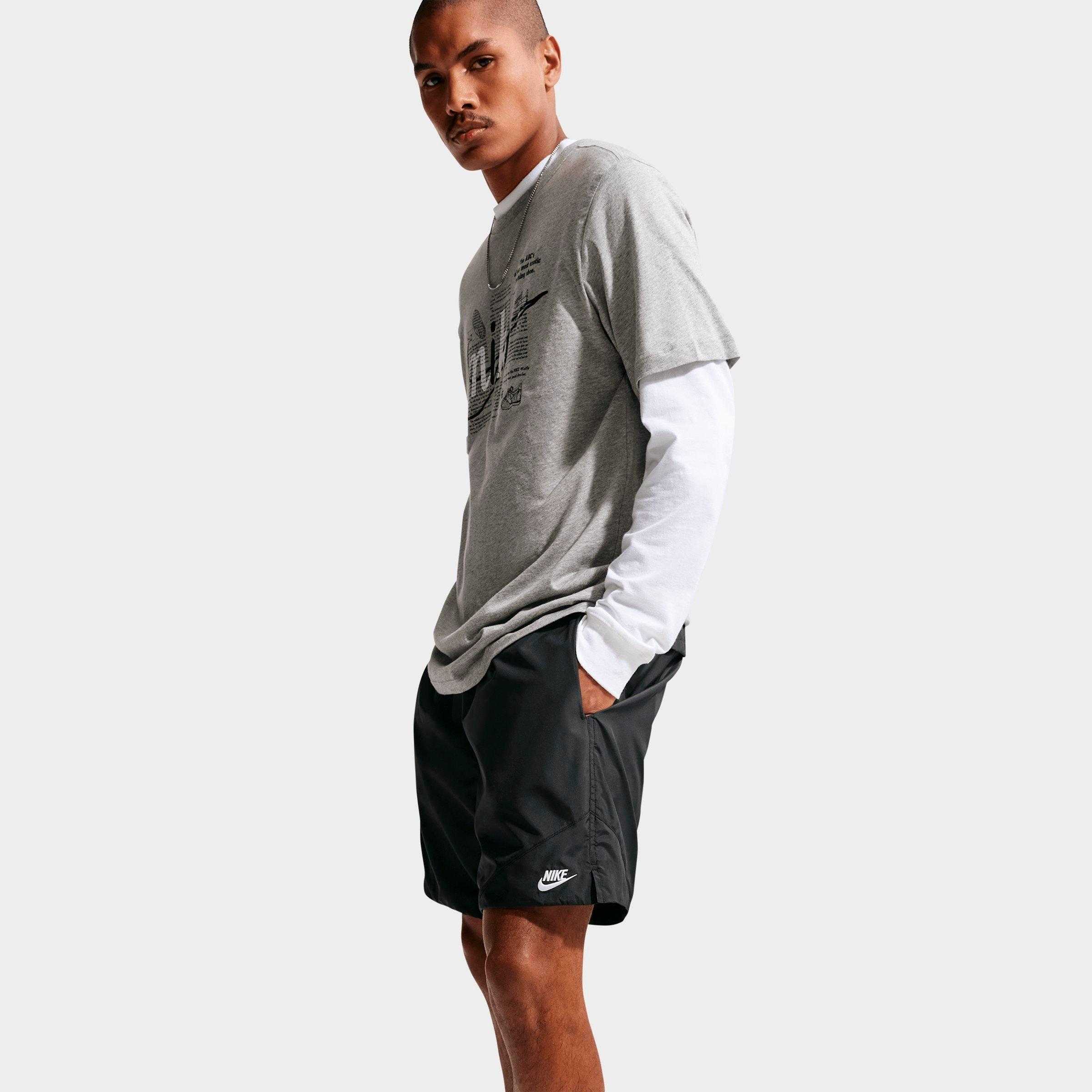 Men's Nithtke Windrunner Lightweight Woven Shorts - Black/White