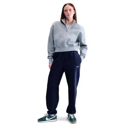Women's Nithtke Sportswear Phoenix Fleece Oversized High-Waisted Jogger Pants - Midnight Navy/Sail
