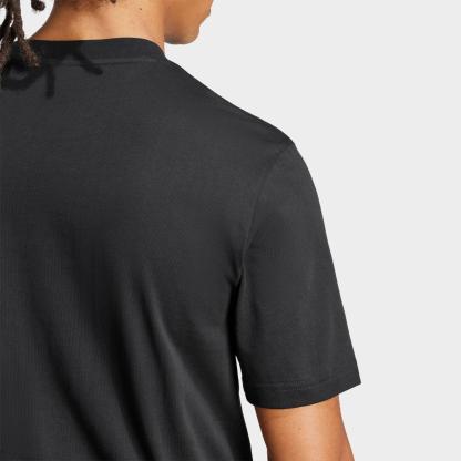 Men's adidas Essentials Small Logo T-Shirt - Black/White