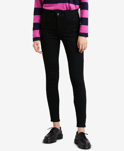 Levi's Women's 720 High-Rise Stretchy Super-Skinny Jeans - Black Squared