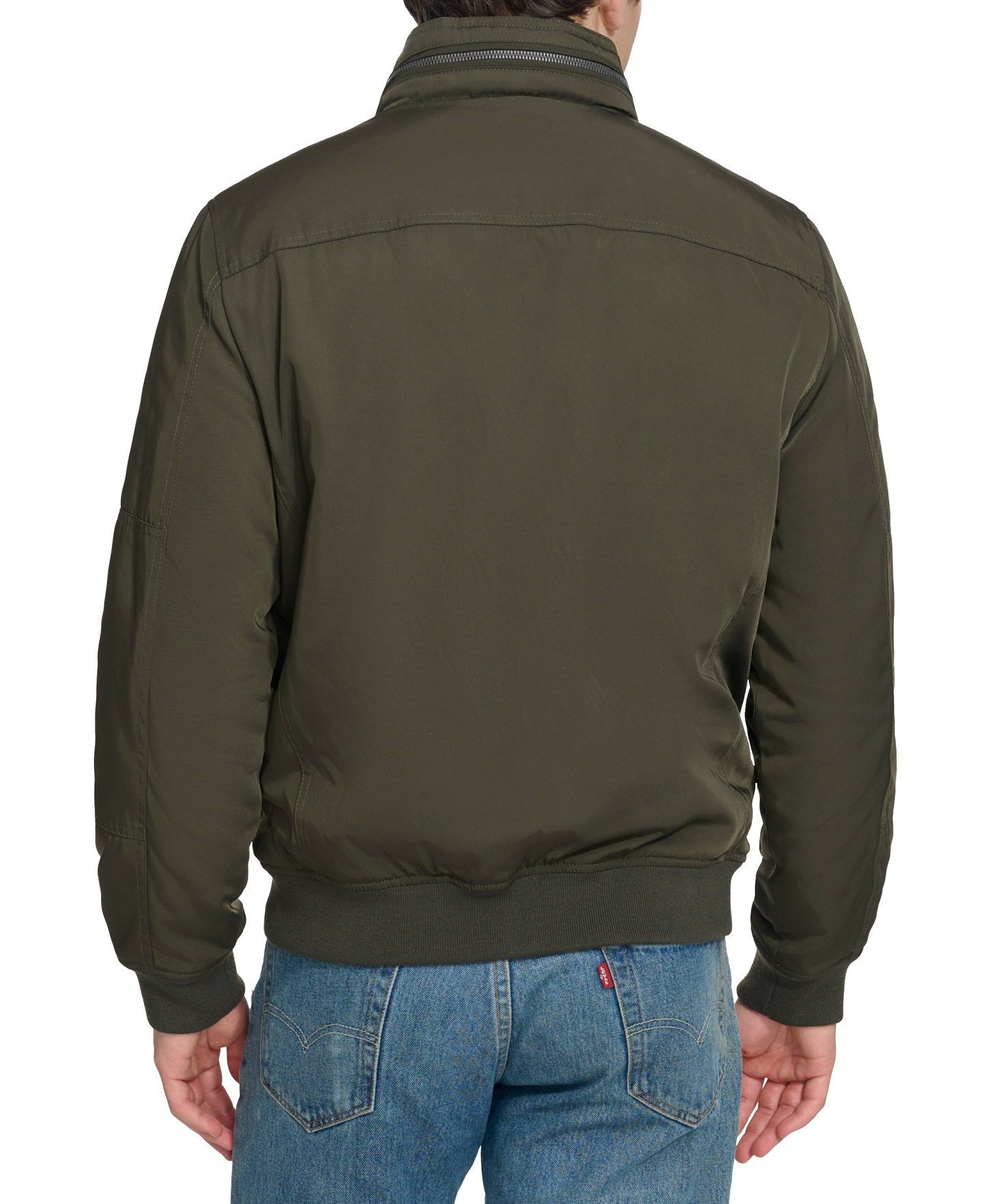 Levi's Men's Twill Stand-Collar Jacket - Army Green