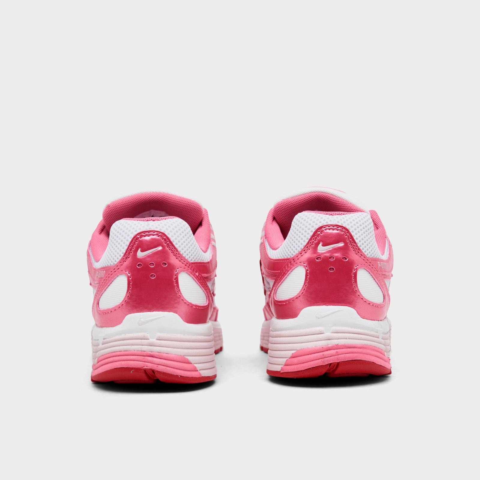 Women's Nike P-6000 Casual Shoes - Summit White/Peony/Team Crimson/Silt Red