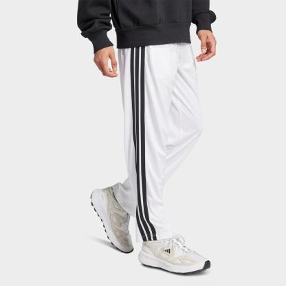 Men's adidas Dayready Open Hem Track Pants - White/Black