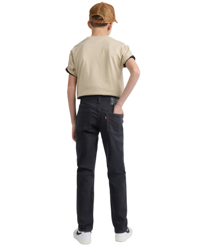 Levi's Boys' 2T-7 502™ Taper Fit Stretch Performance Jeans - Black