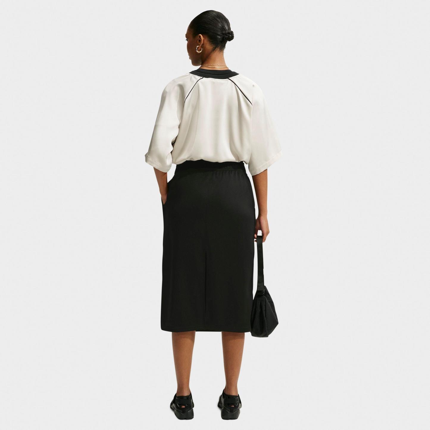 Women's Nithtke Sportswear Loose Midi Track Skirt - Black/Black/Sail