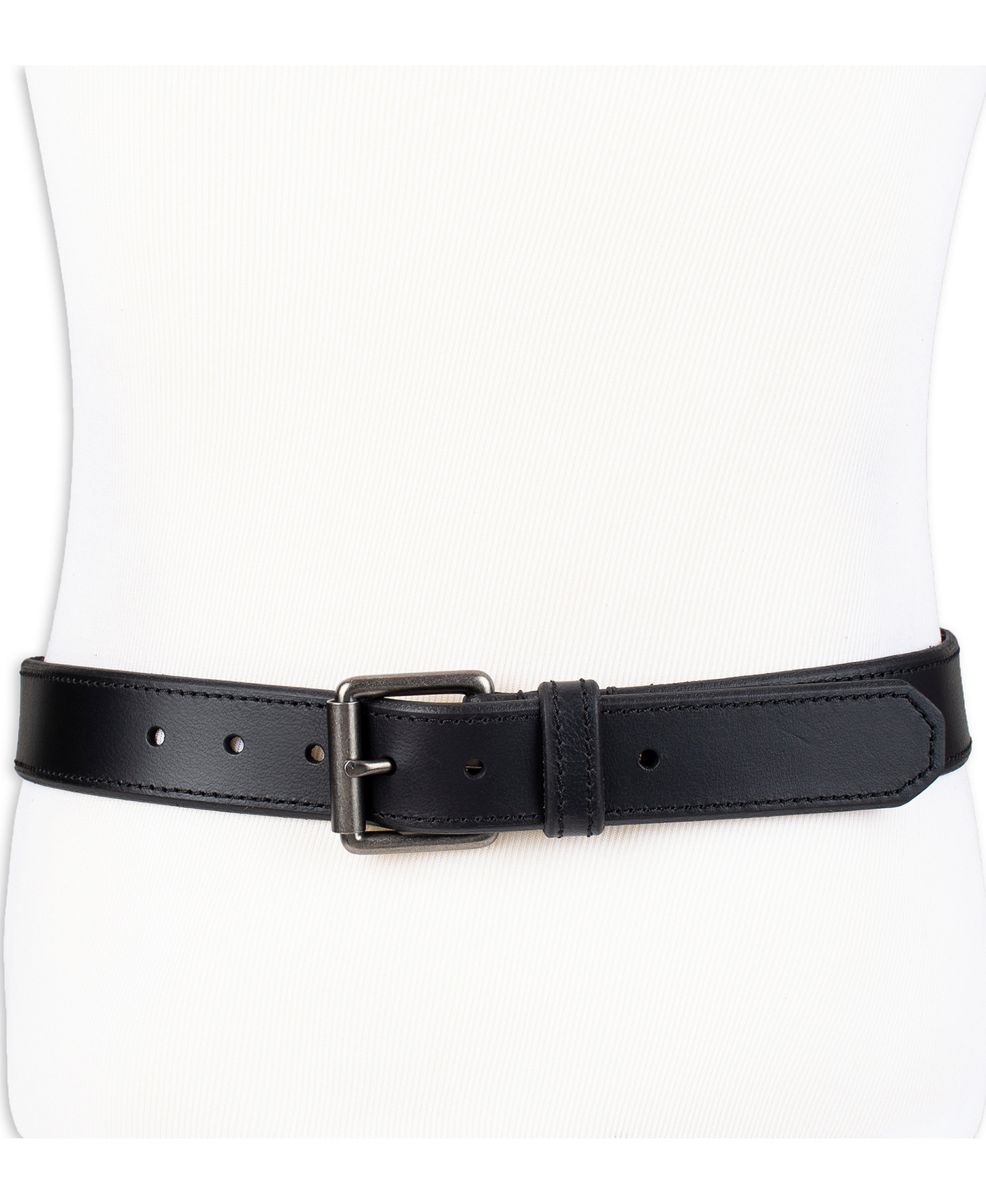 Levi's Men's Beveled-Edge Leather Belt - Black