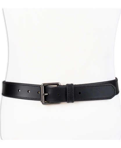 Levi's Men's Beveled-Edge Leather Belt - Black
