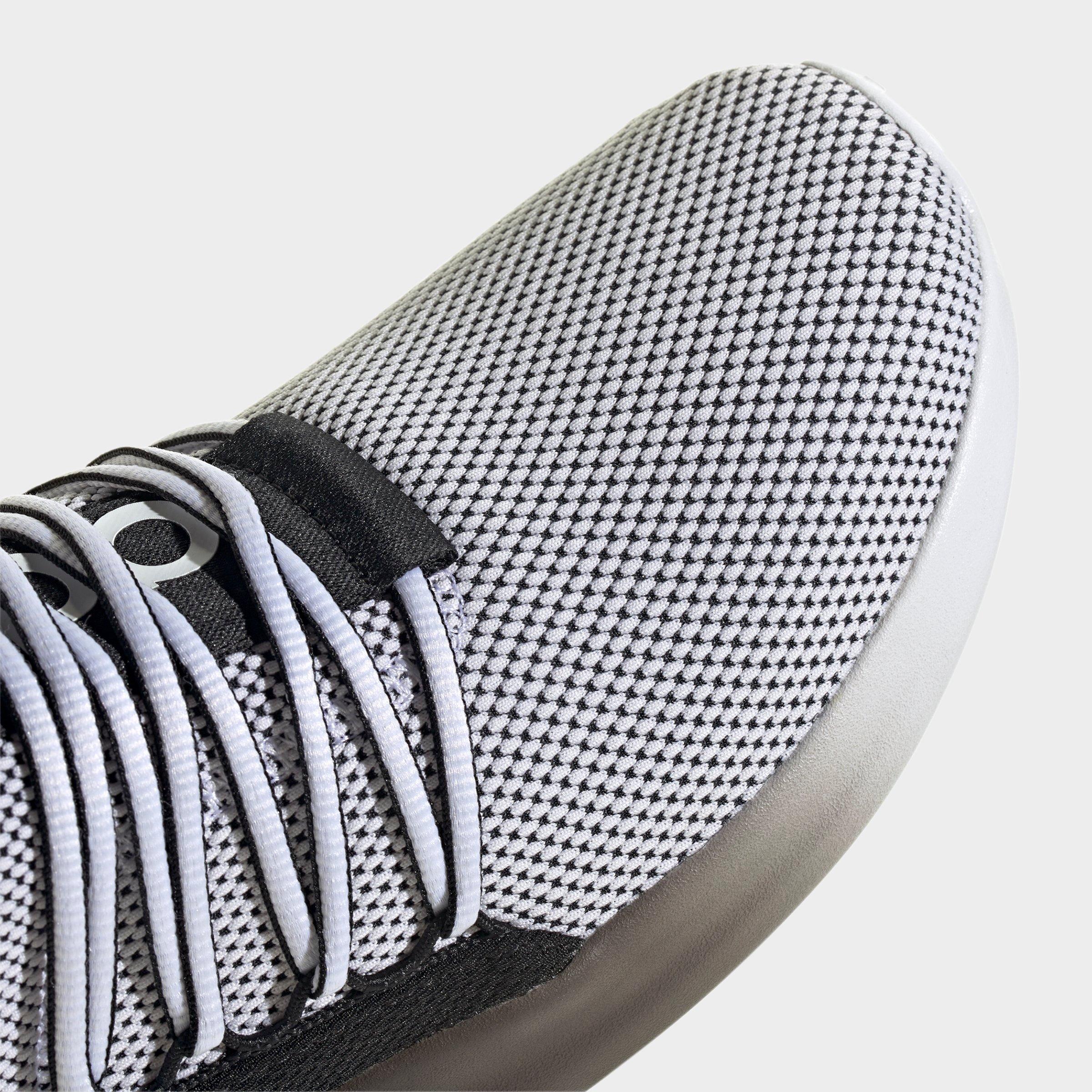 Men's adidas Lite Racer Adapt 7.0 Casual Shoes - White/Black/White - Detail shot