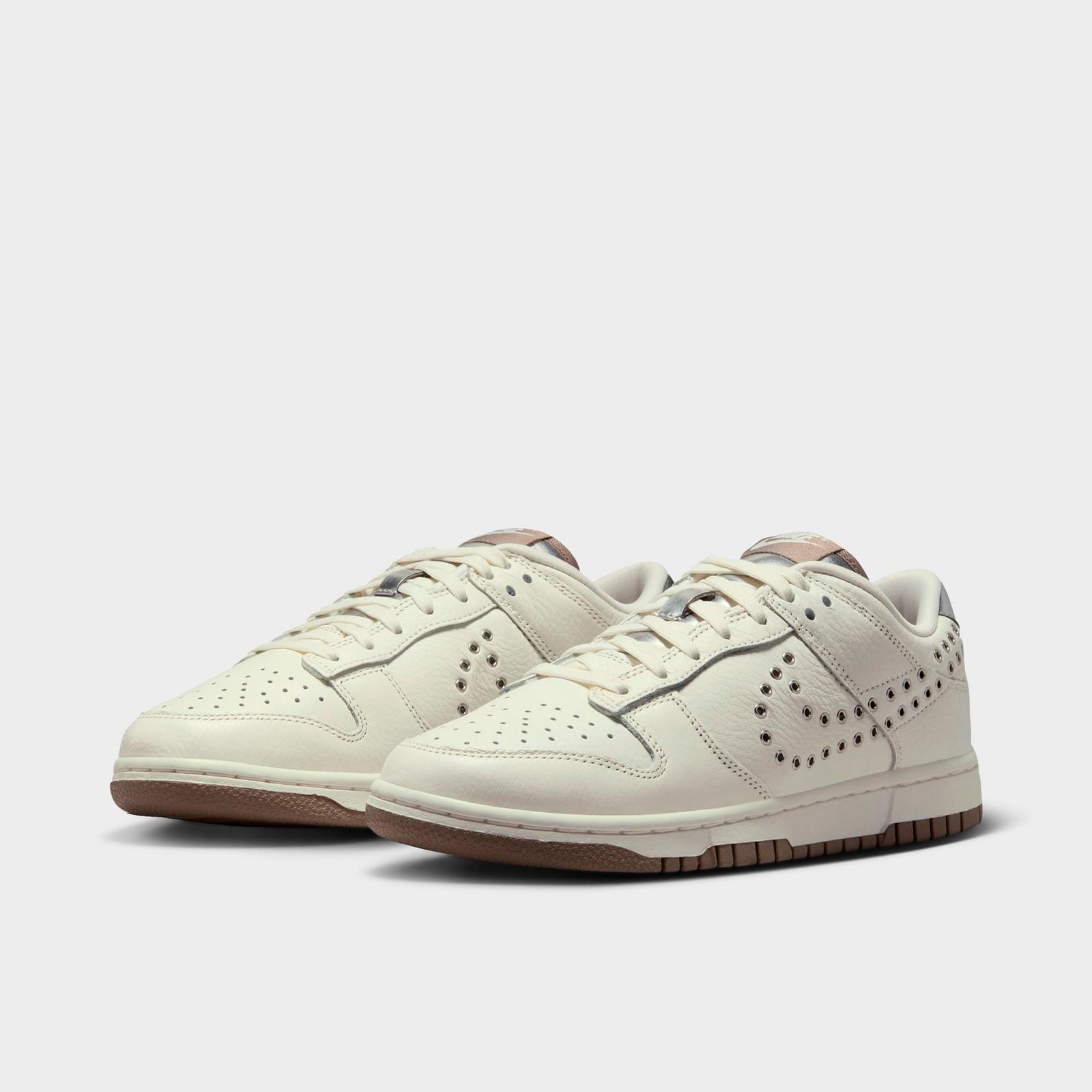 Women's Nike Dunk Low WNBA 30th Casual Shoes - Sail/Metallic Silver/Mink Brown
