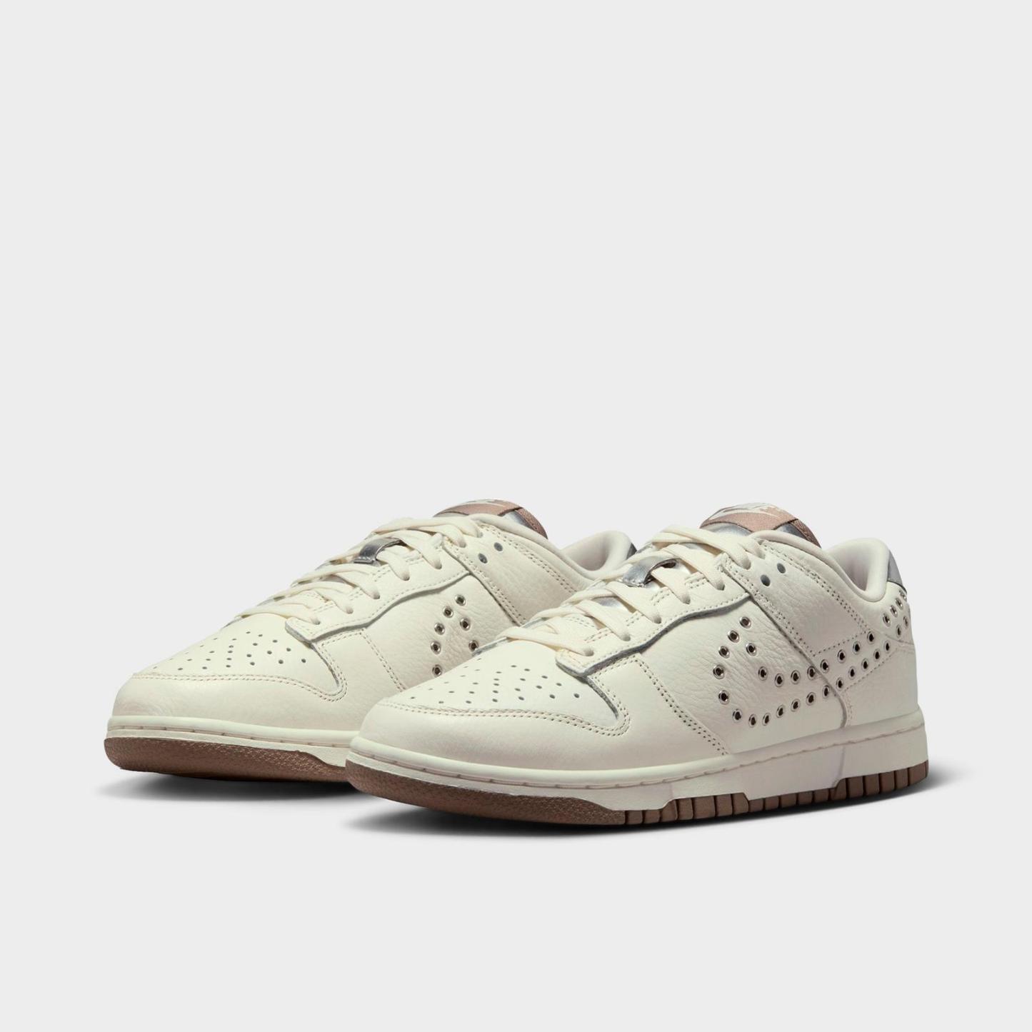 Women's Nike Dunk Low WNBA 30th Casual Shoes - Sail/Metallic Silver/Mink Brown