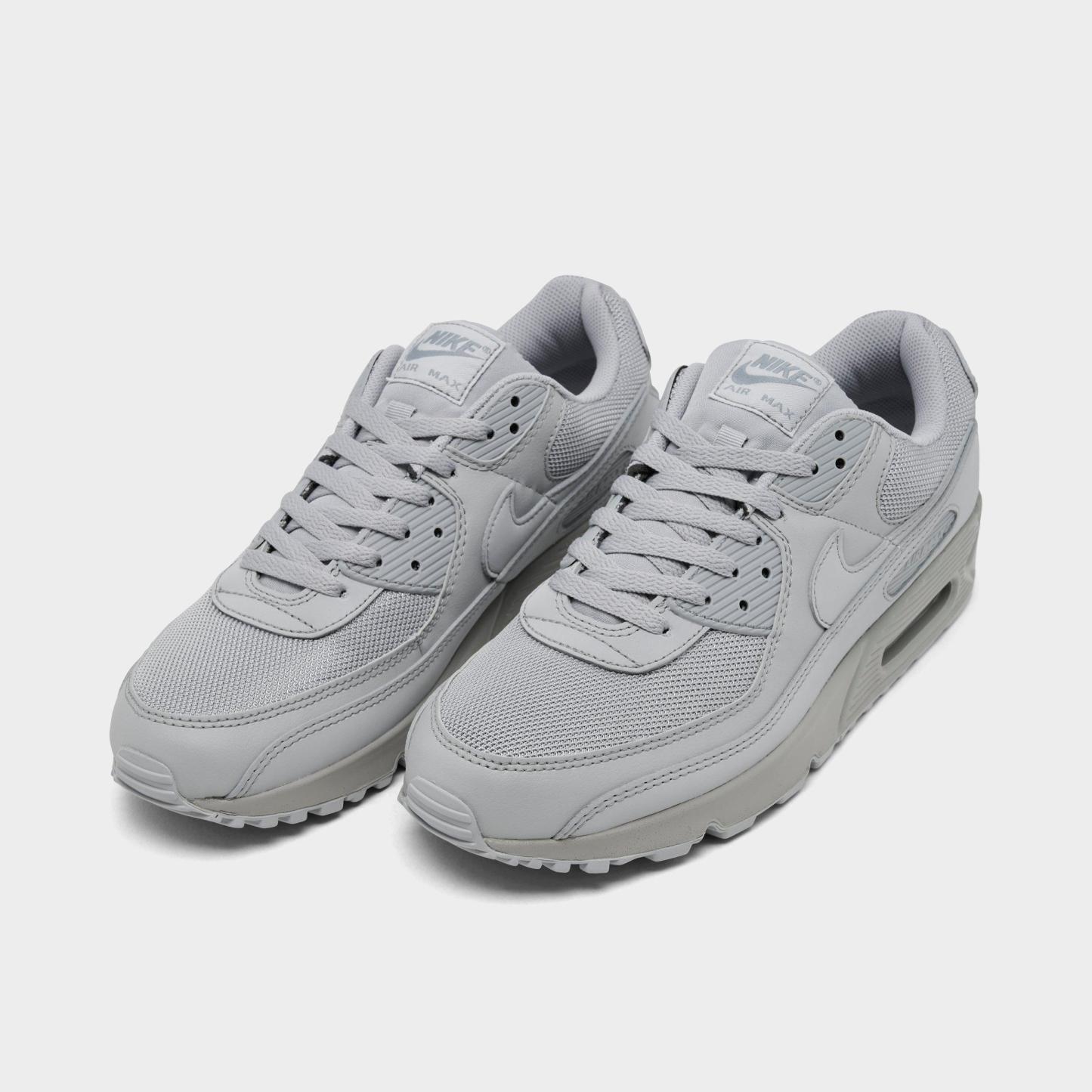 Men's Nithtke Air Max 90 Casual Shoes - Part 1 - Wolf Grey/Black/White/Black - Both shoes facing left
