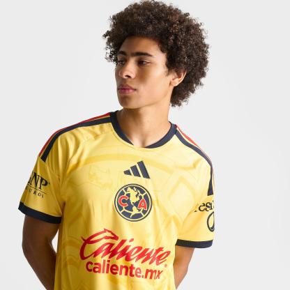 Men's adidas Club America 26-27 Home Soccer Jersey - Impact Yellow/Legend Ink