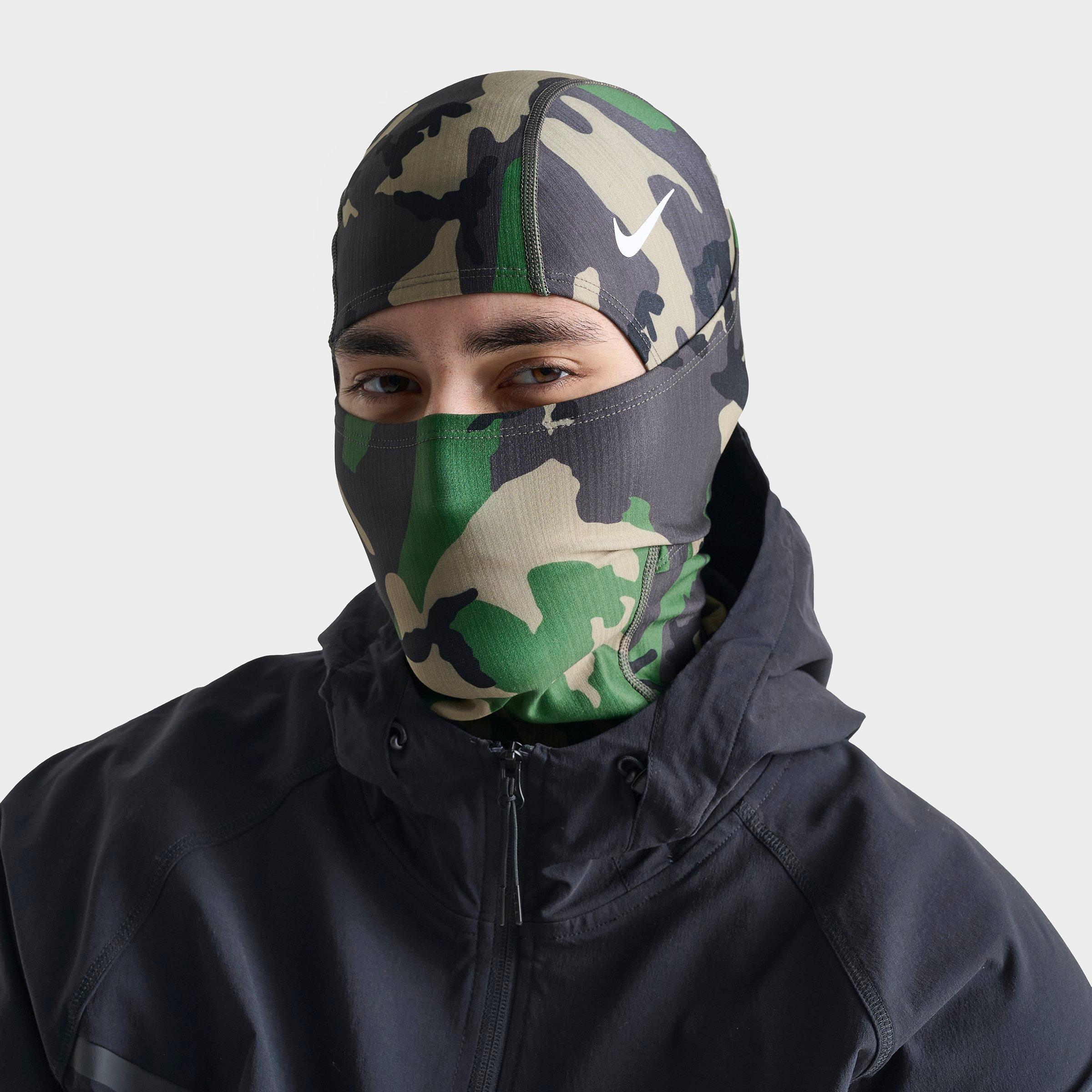 Nithtke Pro Hyperwarm Balaclava Hood - Medium Olive/White