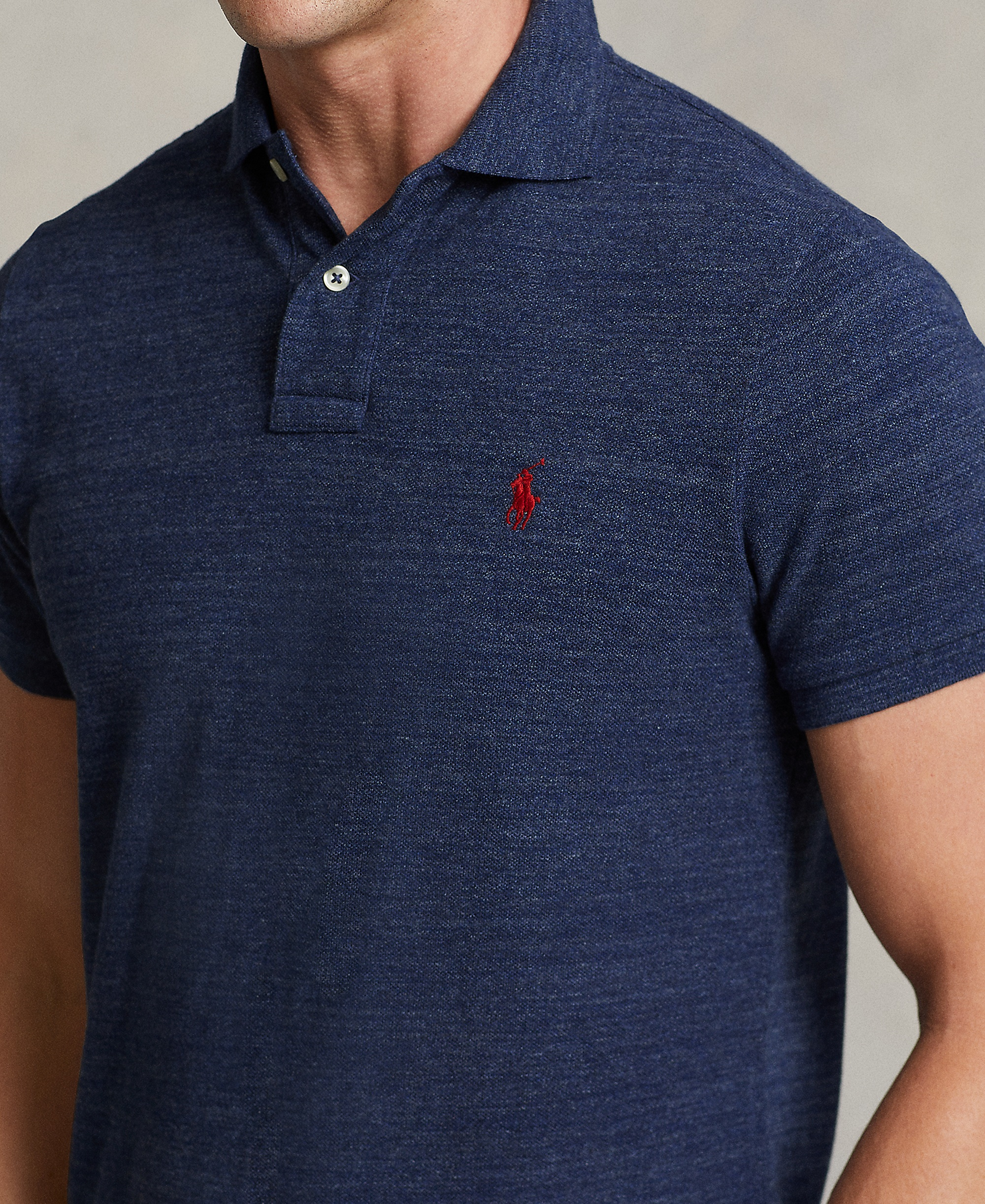 Polo Ralph Lauren Men's Classic-Fit Mesh Polo Shirt - Classic Royal Heather
