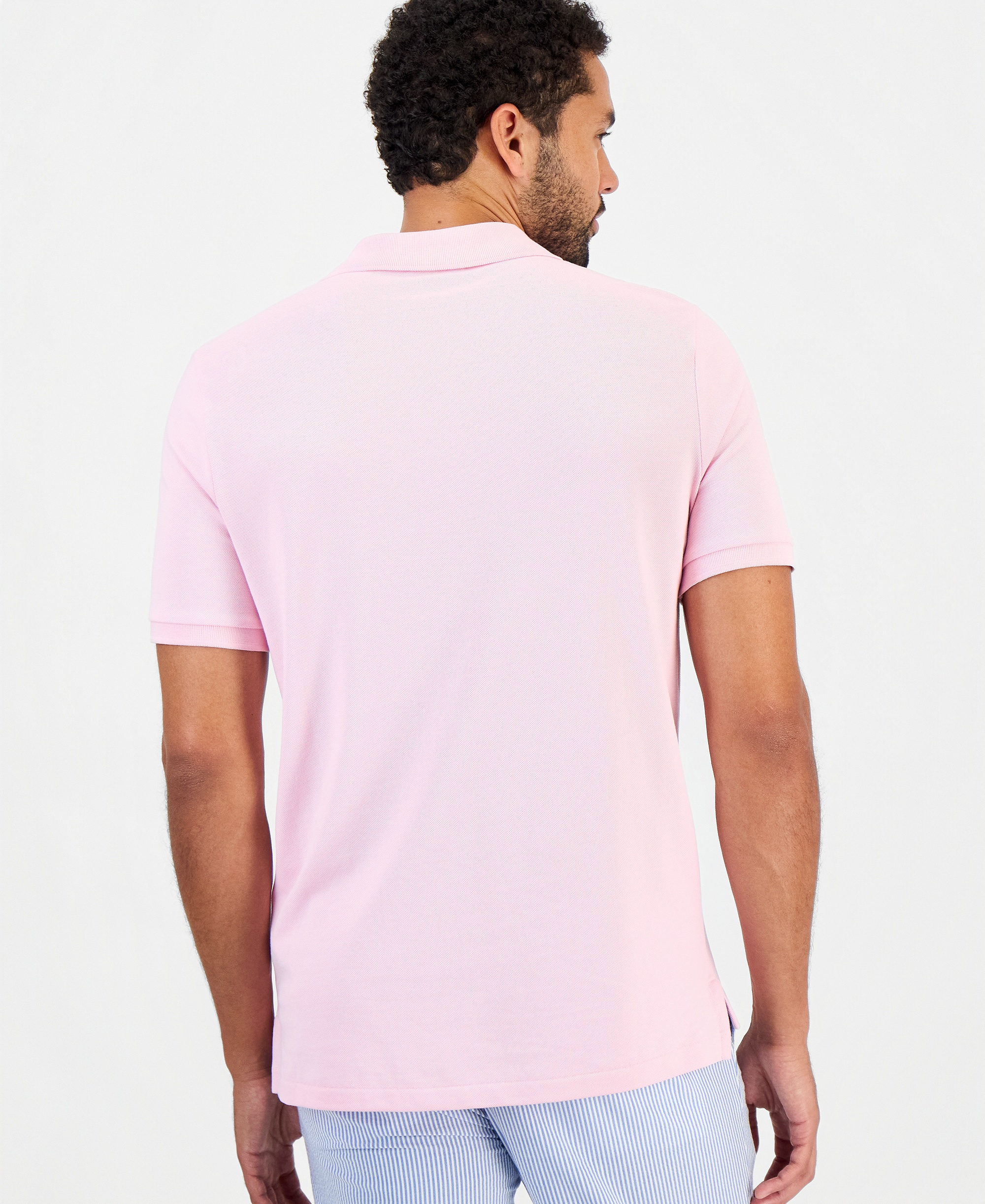Polo Ralph Lauren Men's The Iconic Classic-Fit Mesh Polo Shirt - Pink