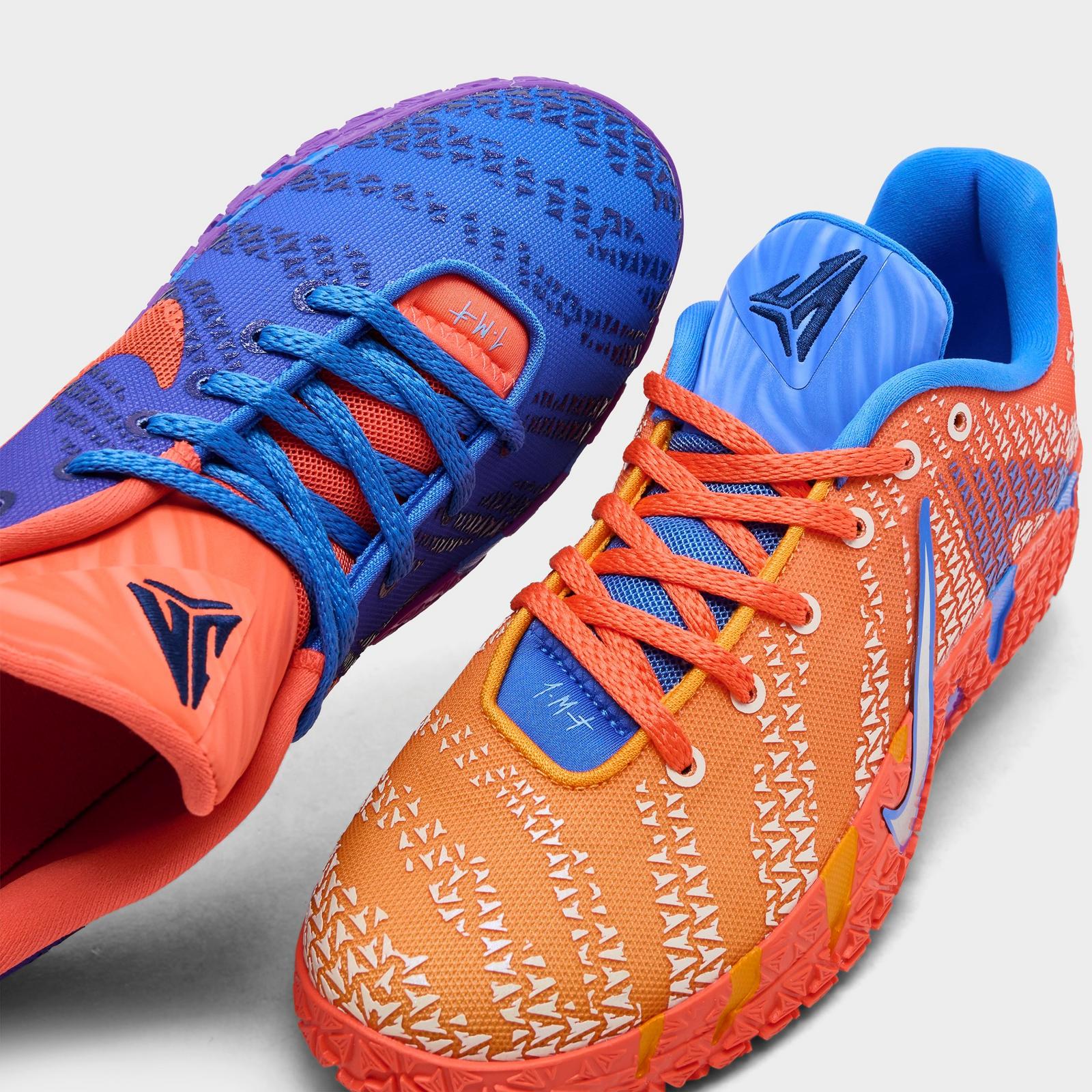 Big Kids' Nike Ja 3 Basketball Shoes - Blue Crystal/Turf Orange/Midnight Navy/Metallic Silver