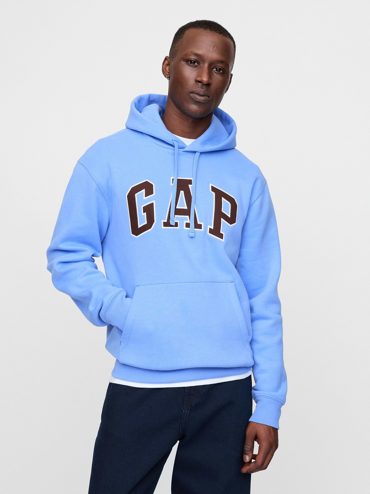 Adult VintageSoft Arch Logo Hoodie - shirting blue