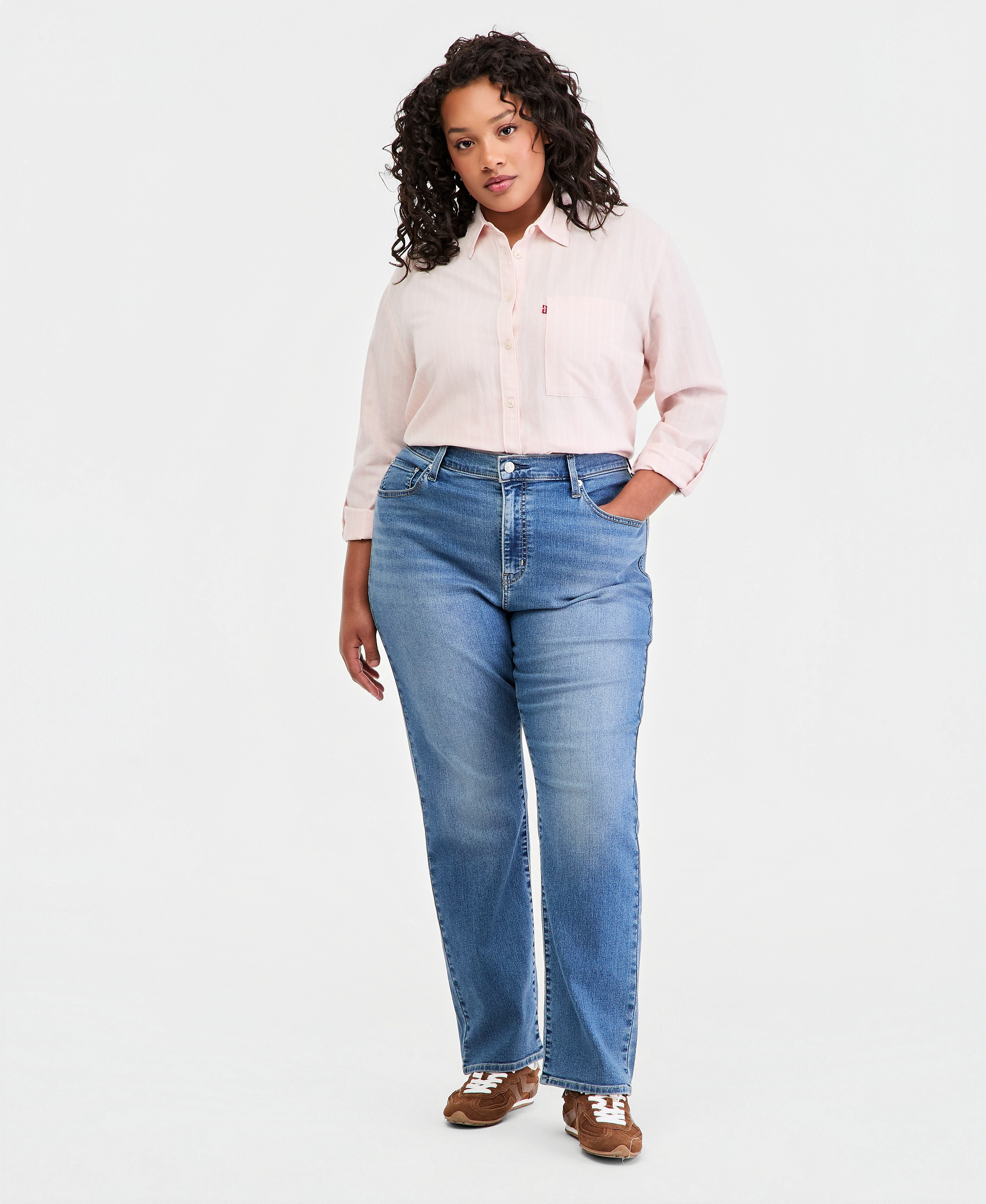 Levi's Trendy Plus Size 721 High-Rise Skinny Jeans - Eternal Indigo