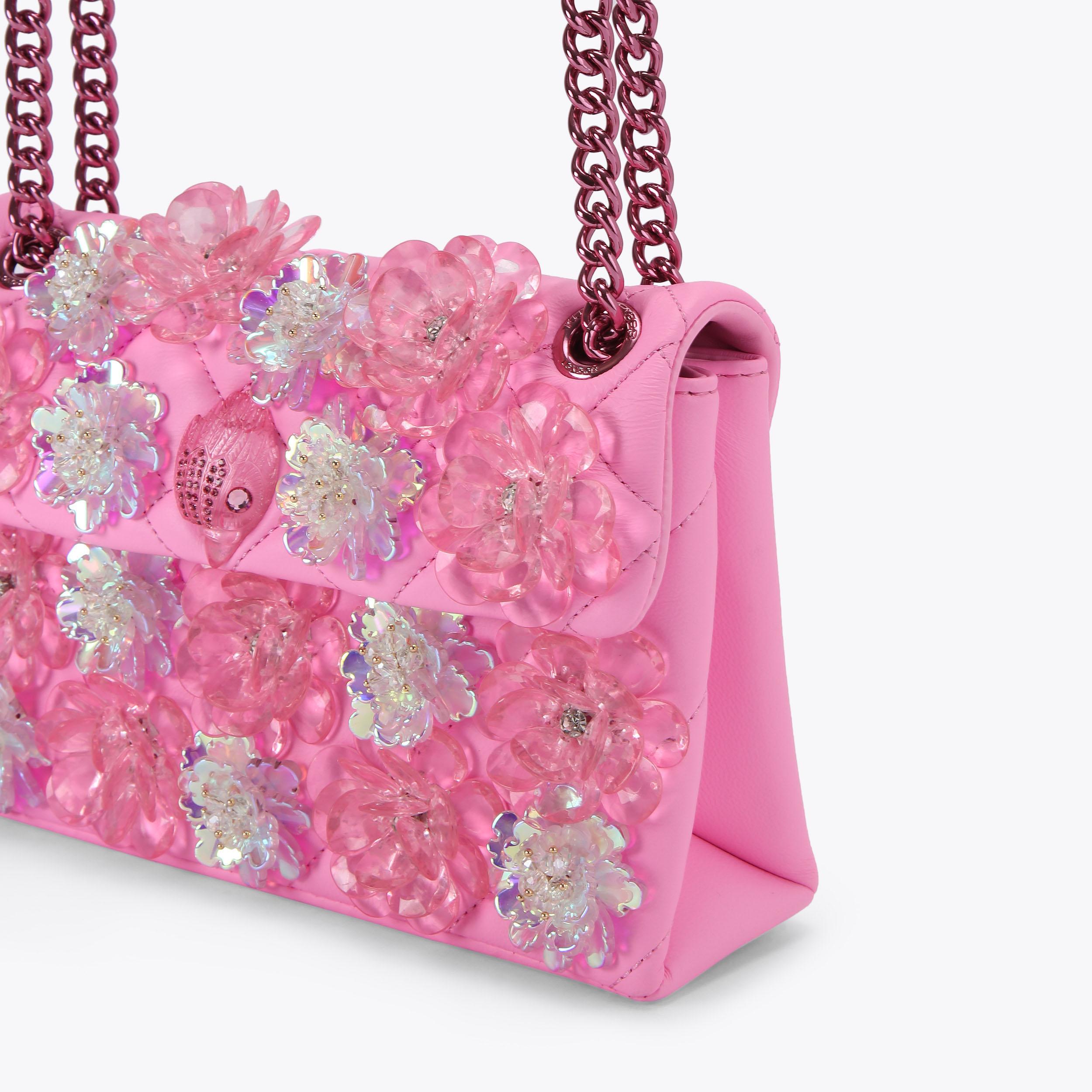 Kurt Geiger London Medium Kensington Flower Bag - Pink - view 6