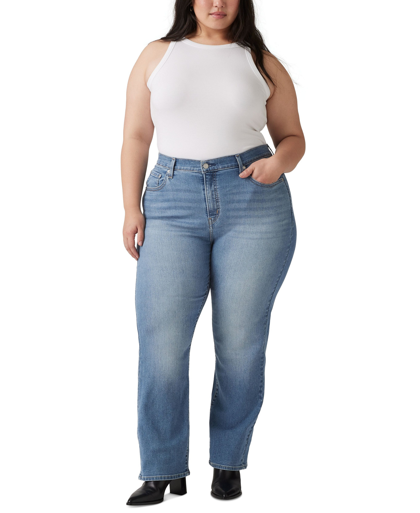 Levi's Women's 724 Straight-Leg Jeans - Eternal Indigo Mid