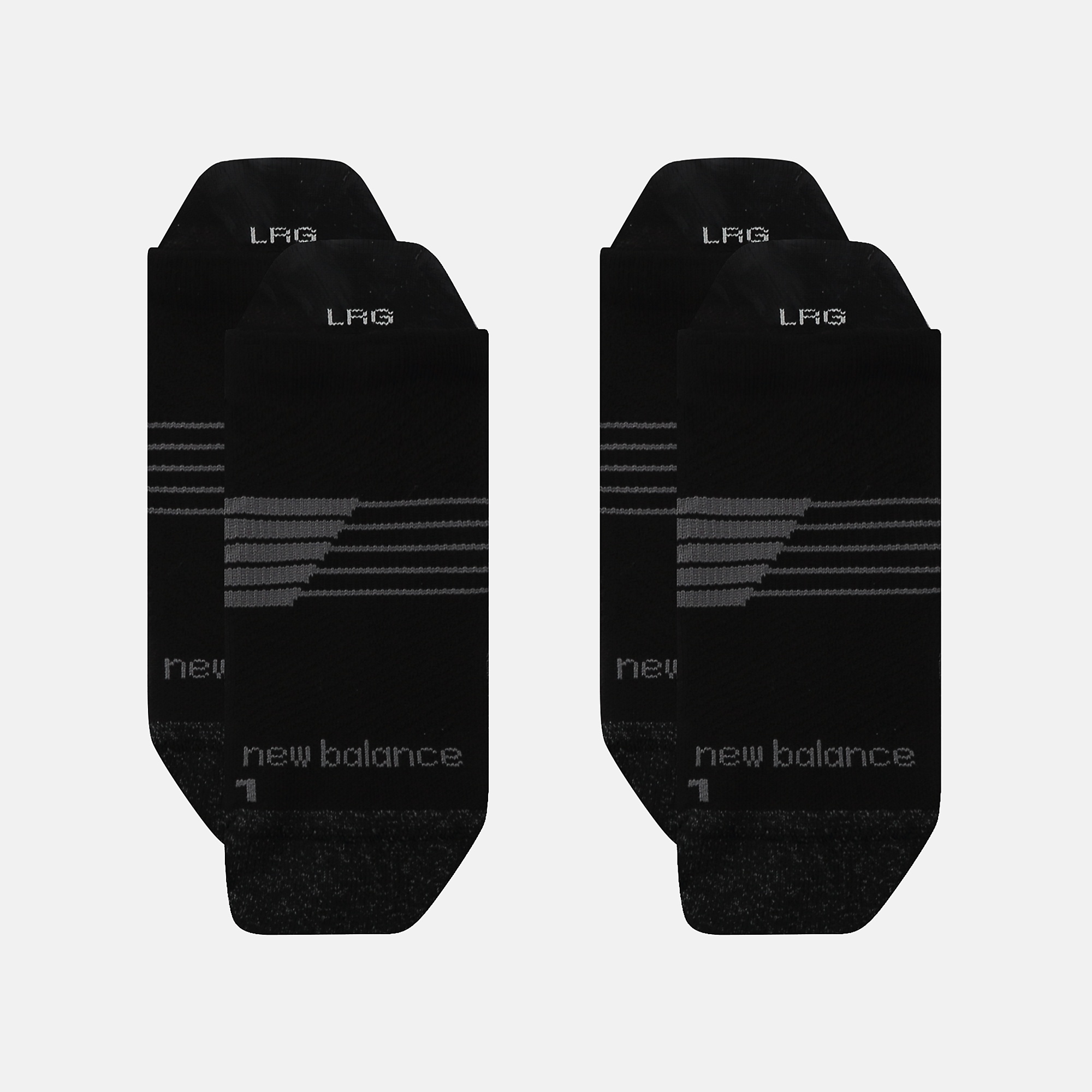 New Balance Pro Training Cushion Tab Socks 2 Pack, LAS25143BK
