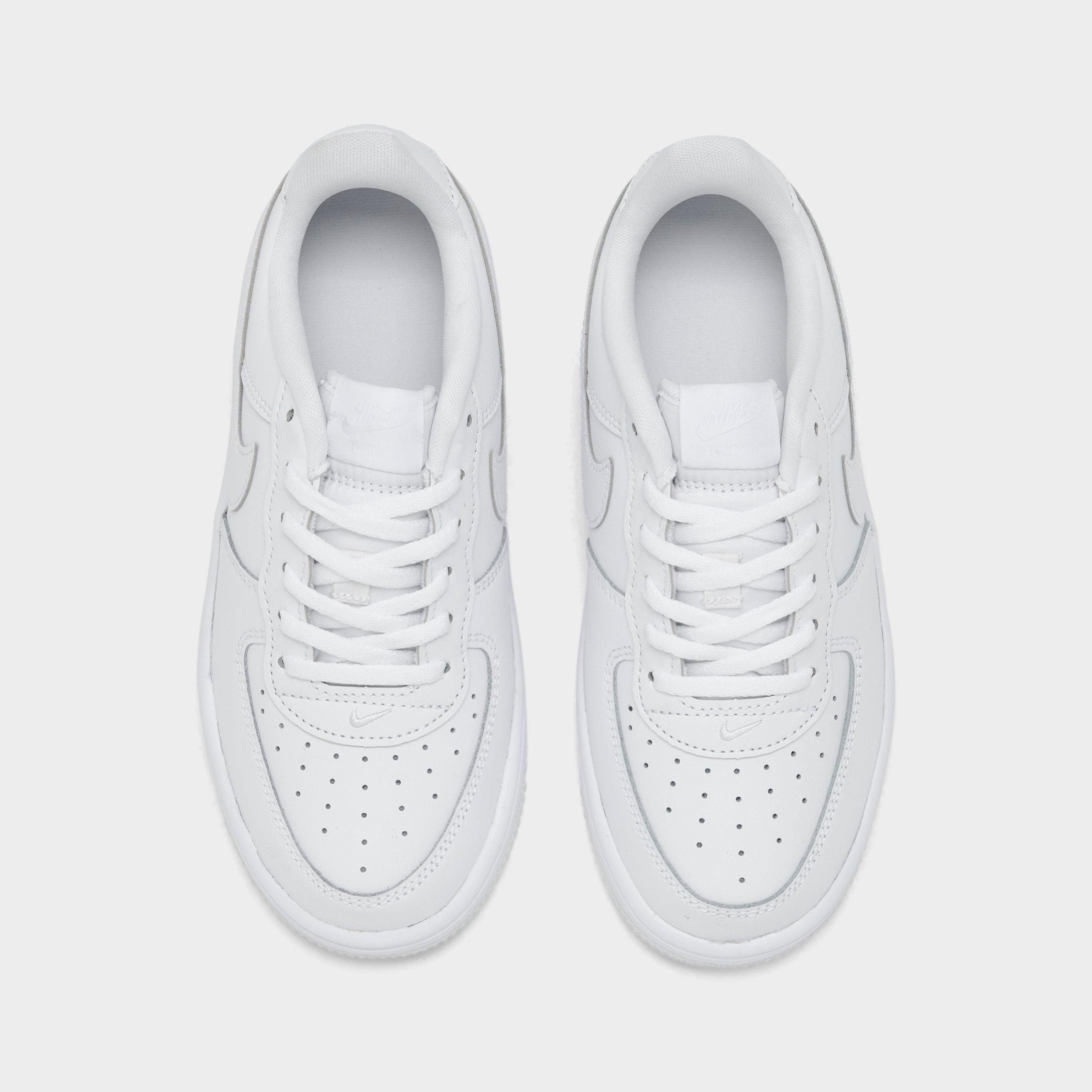 Little Kids' Nithtke Force 1 Casual Shoes - Part 1 - White/White/White - Top view