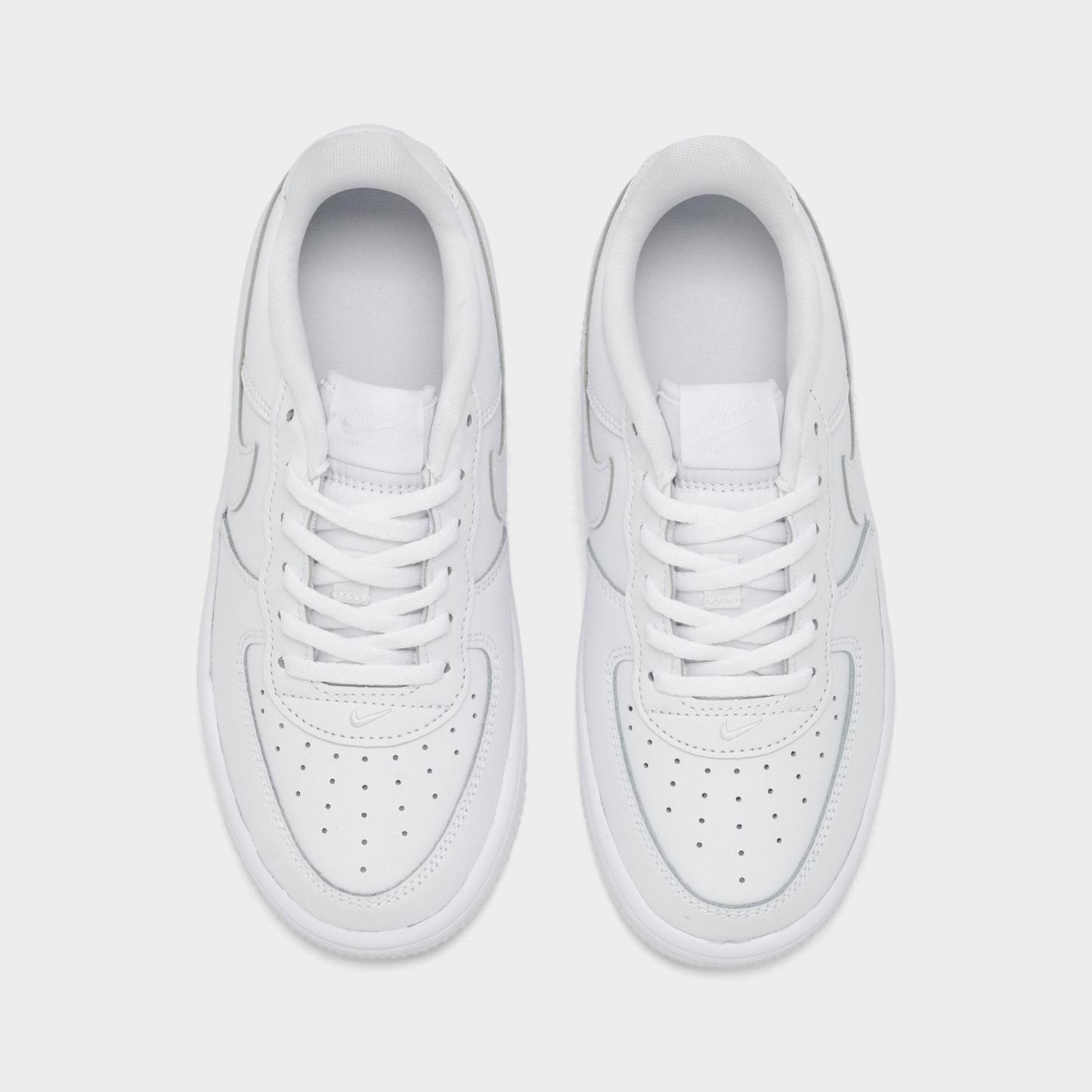 Little Kids' Nithtke Force 1 Casual Shoes - Part 1 - White/White/White - Top view