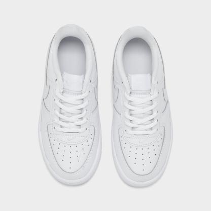 Little Kids' Nithtke Force 1 Casual Shoes - Part 1 - White/White/White - Top view