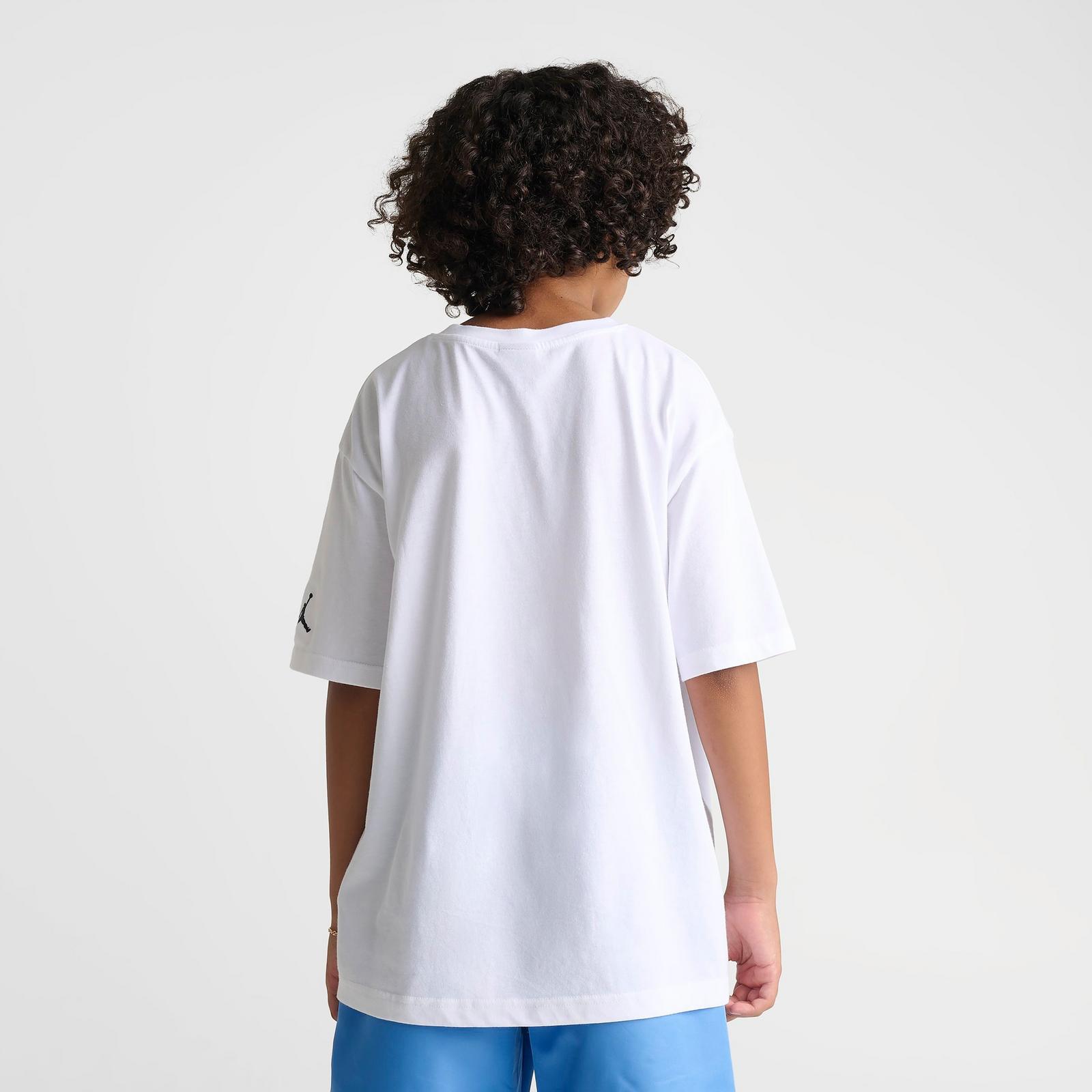 Big Kids' Jordan Bobblehead Oversized T-Shirt - White - view 4