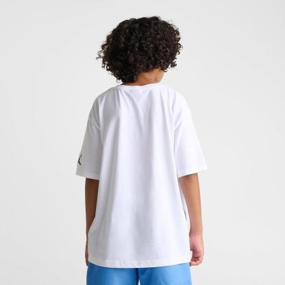 Big Kids' Jordan Bobblehead Oversized T-Shirt - White - view 4