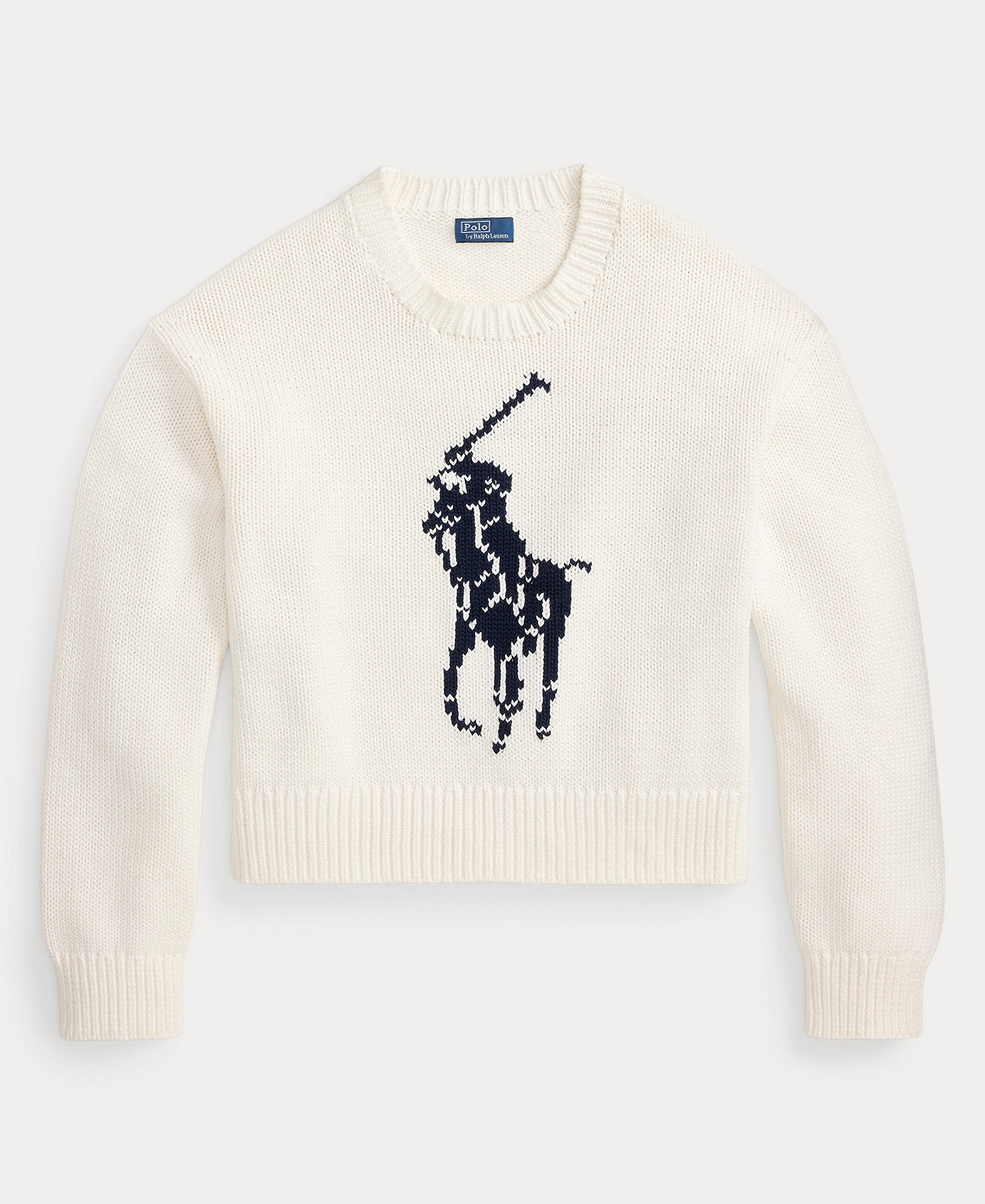 Polo Ralph Lauren Women's Big Pony Crewneck Sweater - White