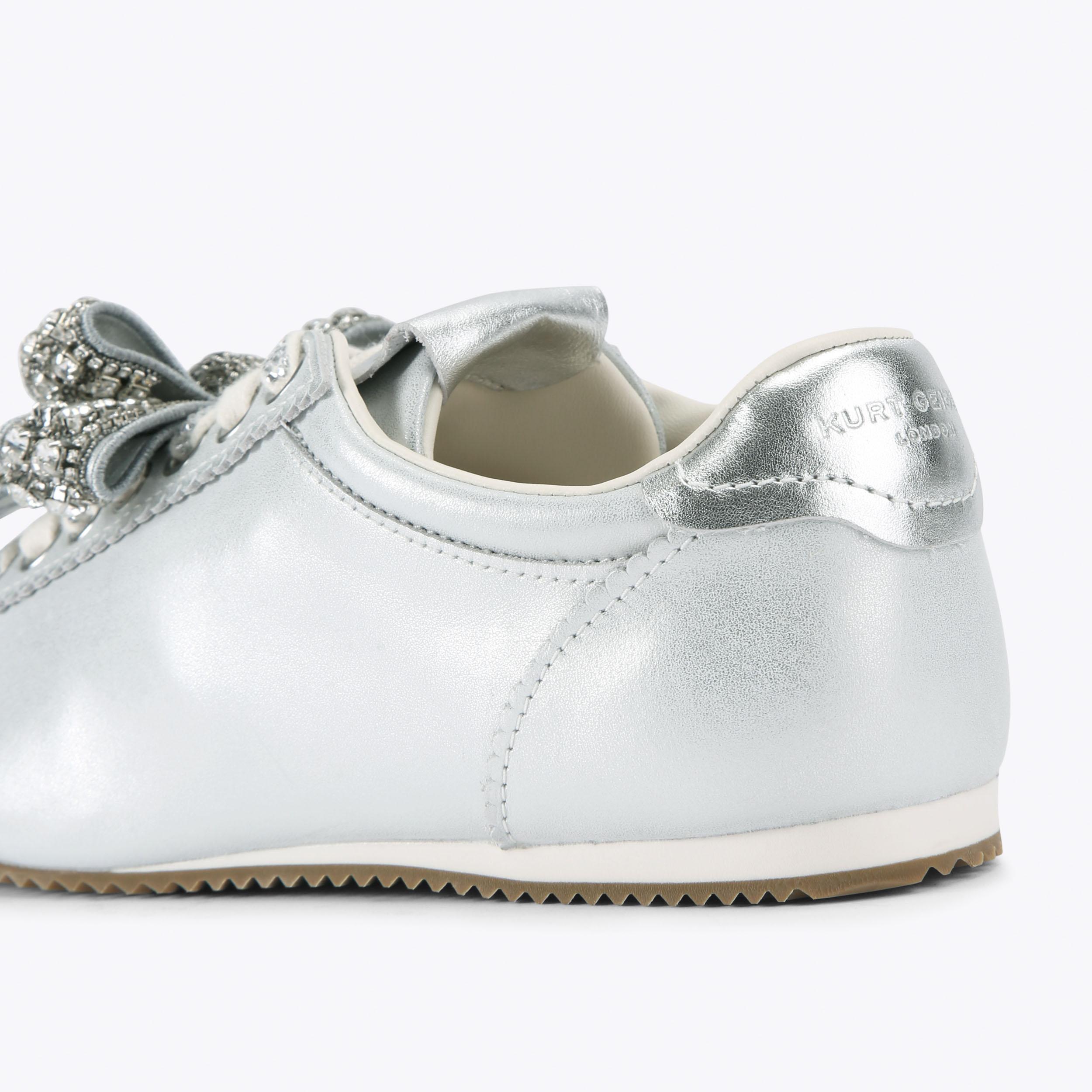Kurt Geiger London Islington Bow Sneaker - White - view 4
