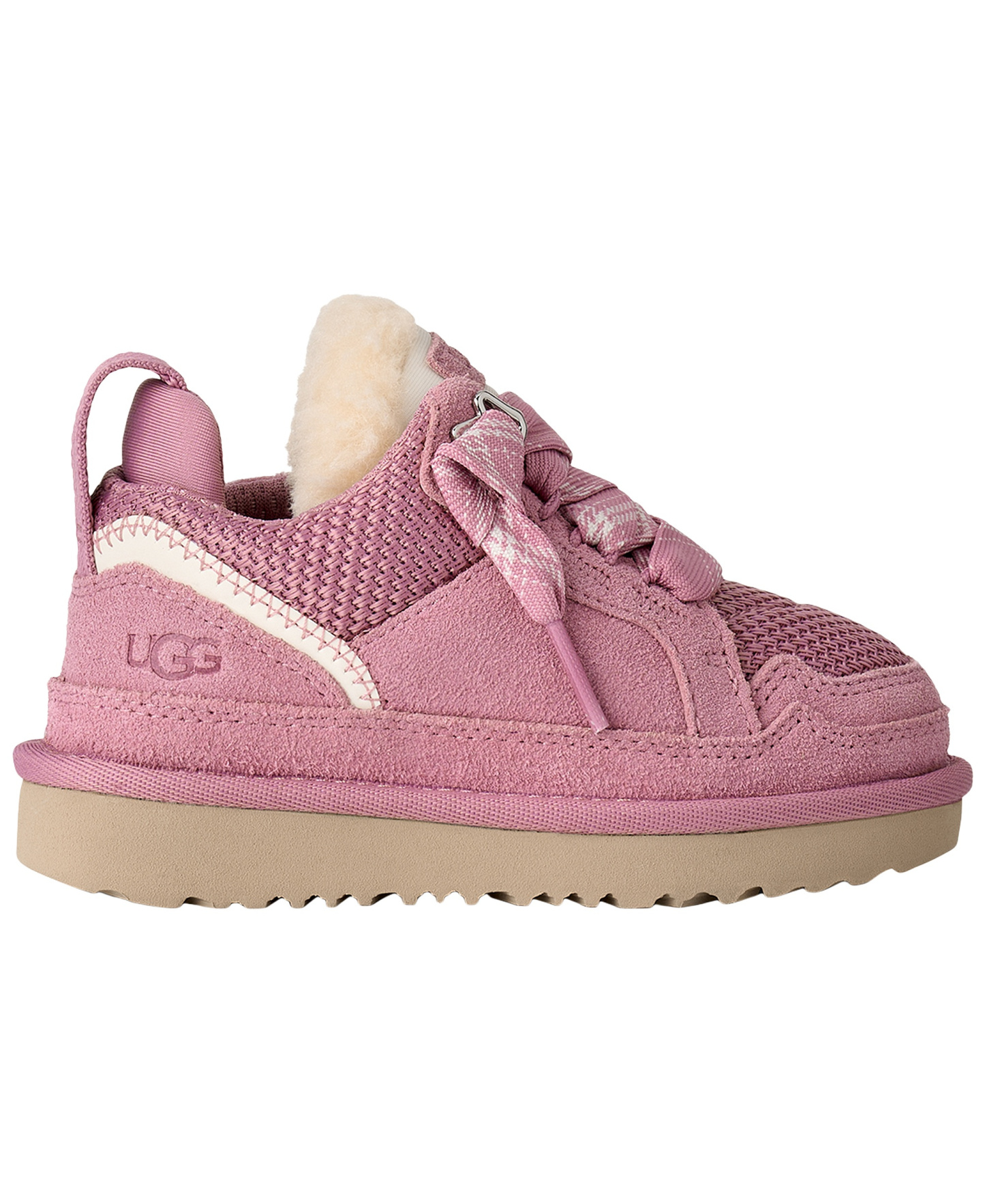 UGG® Toddler Kids Lowmel Lace-Up Sneakers - Dusty Orchid