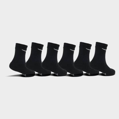 Kids' Toddler Nithtke Dri-FIT Crew Socks (6-Pack) - Black