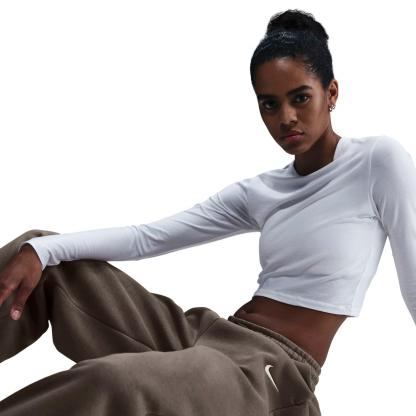 Women's Nithtke Sportswear Phoenix Fleece Oversized High-Waisted Jogger Pants - Mink Brown/Sail