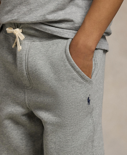 Polo Ralph Lauren Boys' 8-20 Cotton Fleece Drawstring Joggers - Dark Sport Heather