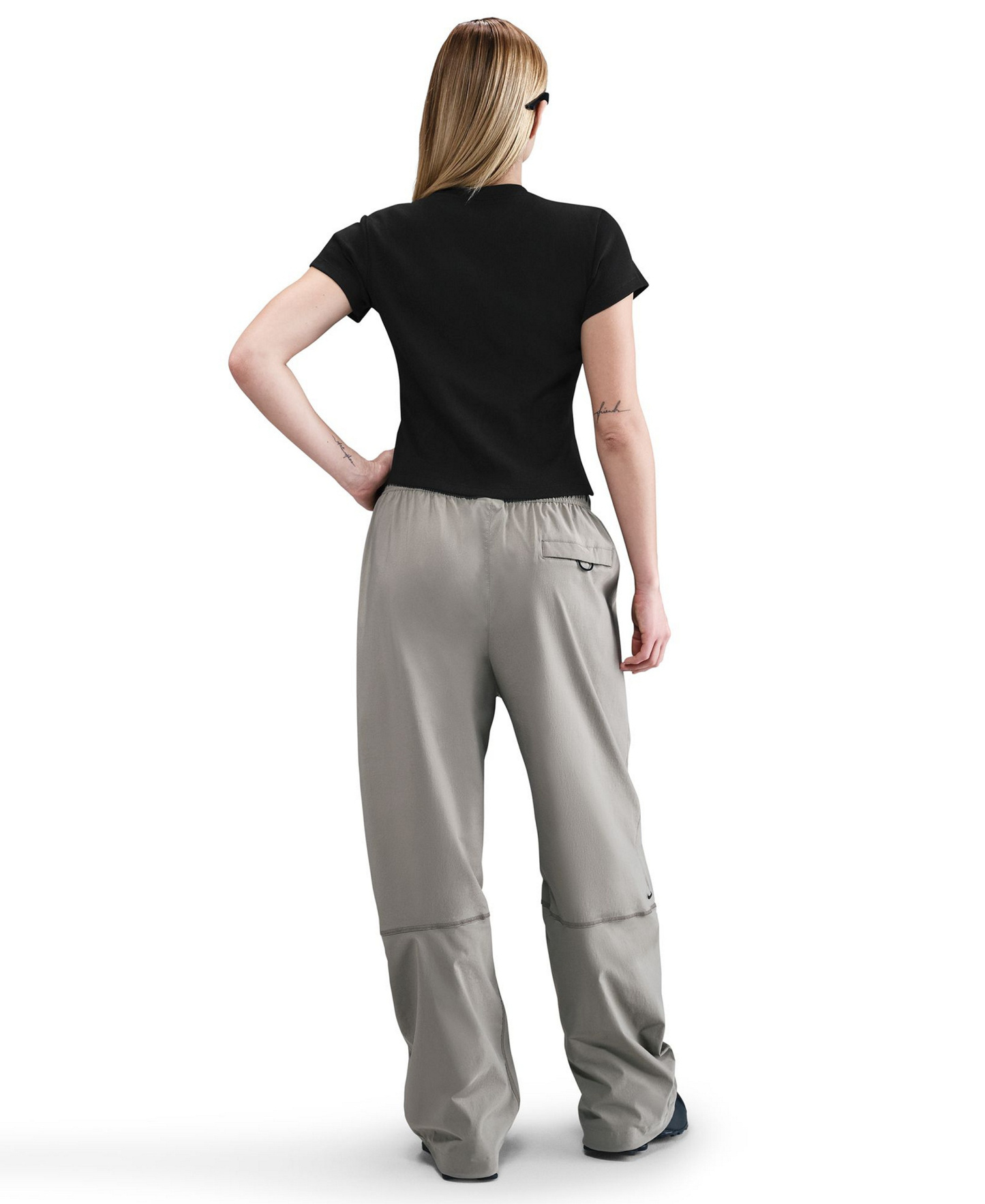 Nike Women's Sportswear Tight Ribbed Short-Sleeve T-Shirt - Black