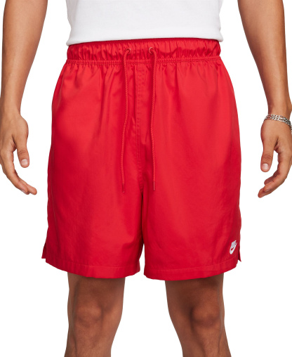 Nike Men's Club Flow Relaxed-Fit Drawstring Shorts - University Red