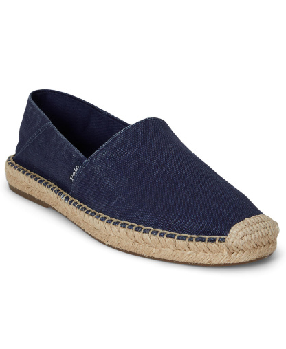 Polo Ralph Lauren Men's Cevio Washed Canvas Collapsible Heel Espadrilles - Navy