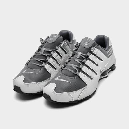 Men's Nithtke Shox NZ Casual Shoes - Smoke Grey/Grey Fog - Both shoes facing left