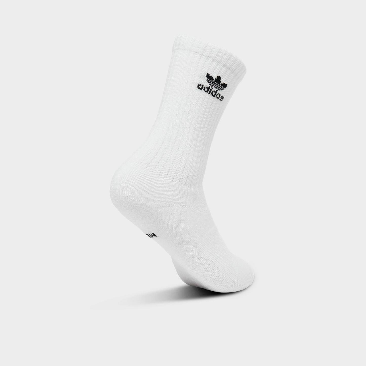 Women's adidas Originals Trefoil Cushion Crew Socks (6-Pack) - White - view 6