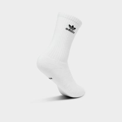 Women's adidas Originals Trefoil Cushion Crew Socks (6-Pack) - White - view 6