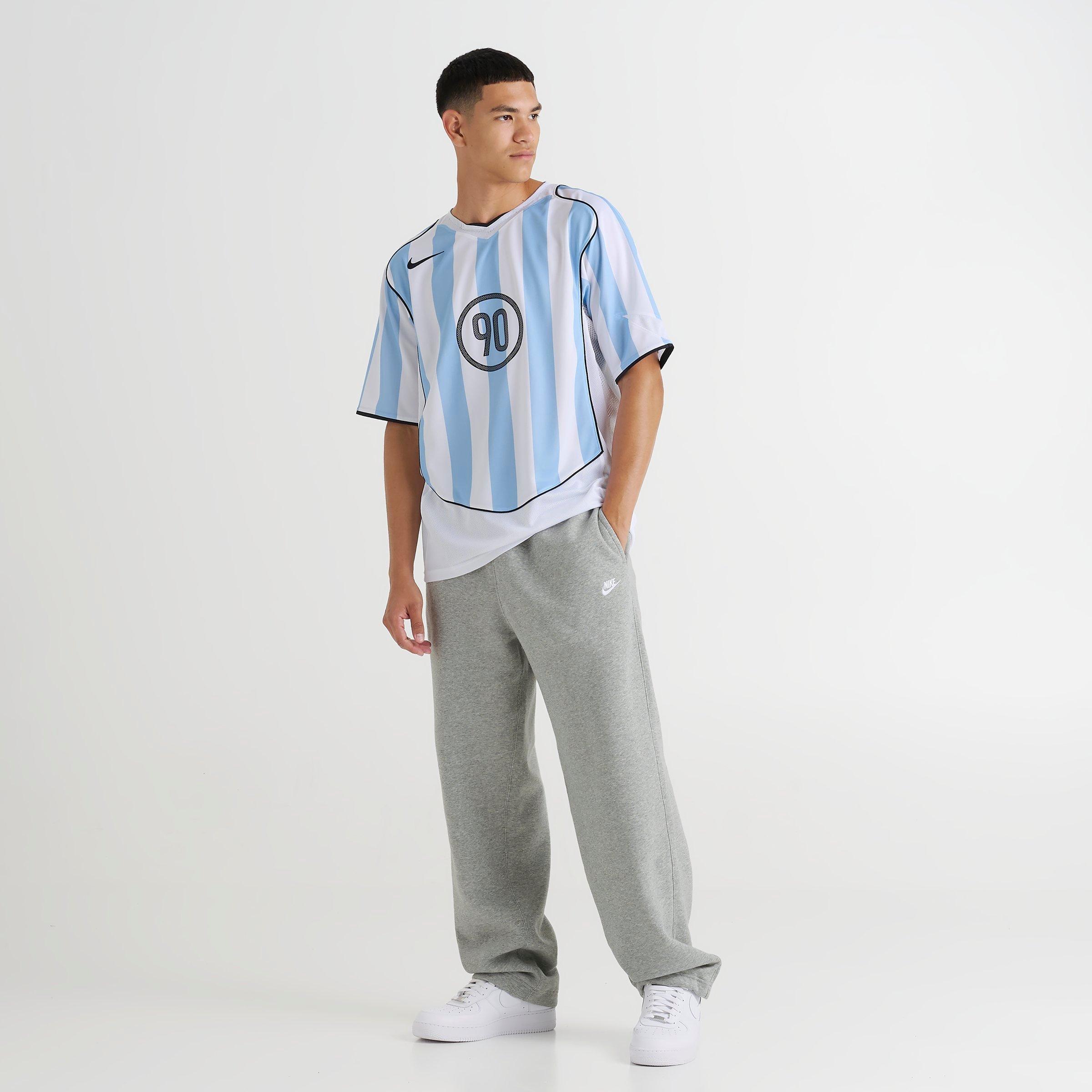 Men's Nithtke Sportswear Club Fleece Bungee Jogger Pants - Dark Grey Heather/Light Smoke Grey/White