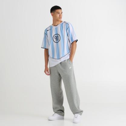 Men's Nithtke Sportswear Club Fleece Bungee Jogger Pants - Dark Grey Heather/Light Smoke Grey/White