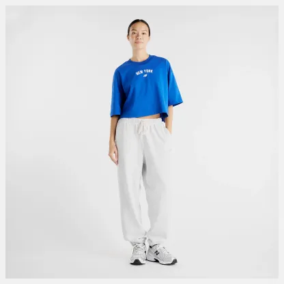 New Balance New York City Cropped Logo T-Shirt, WT61L57ITRY