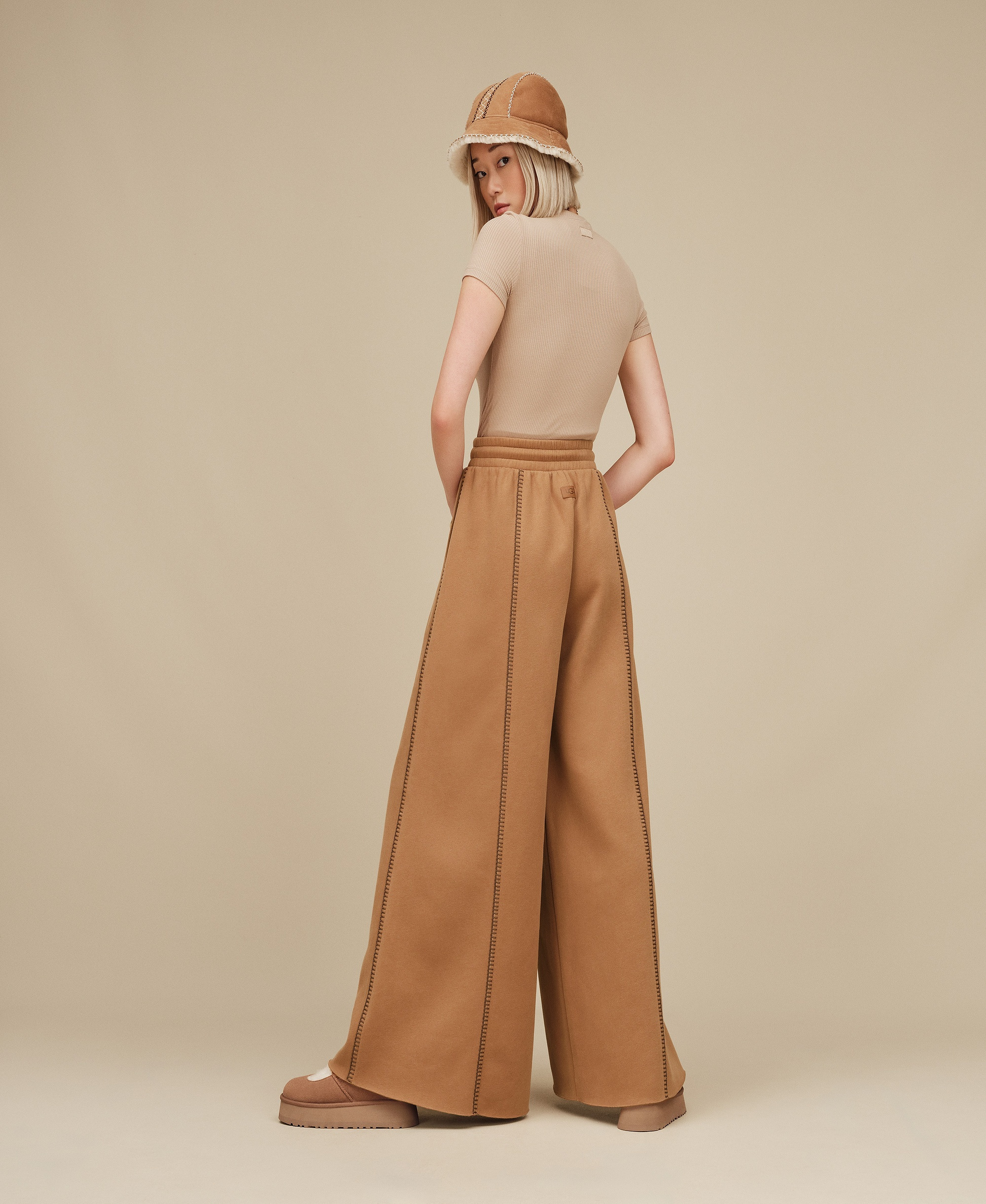 UGG Women's Classic Extra Wide-Leg Pants - Chestnut