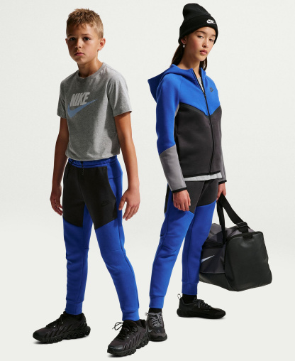 Nike Boys' and Girls' 7-20 Sportswear Tech Fleece Jogger Pants - Gamerl/Bla